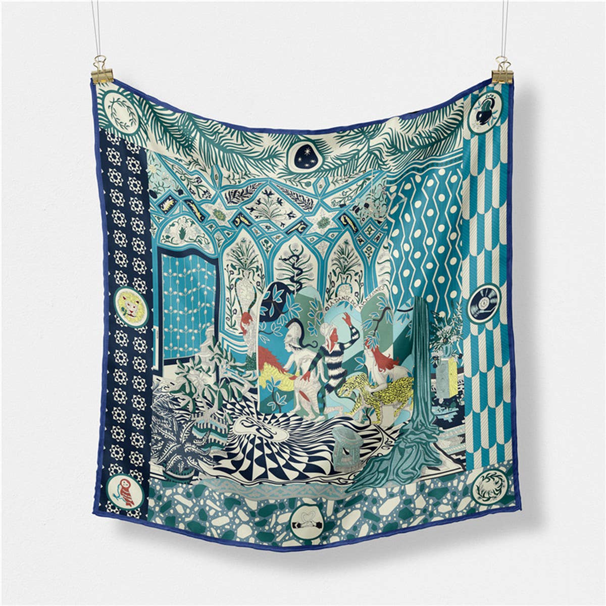 Printed Satin Head Wrap Scarf for Warmth & Style_CWASC0662
