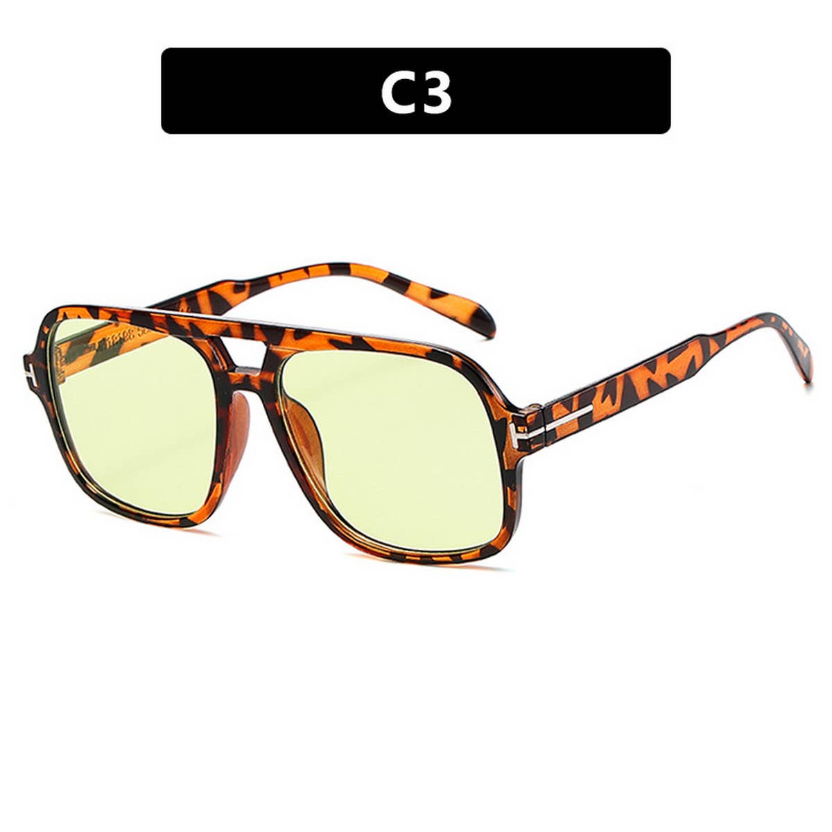 T-SHAPE DOUBLE BRIDGE SUNGLASSES