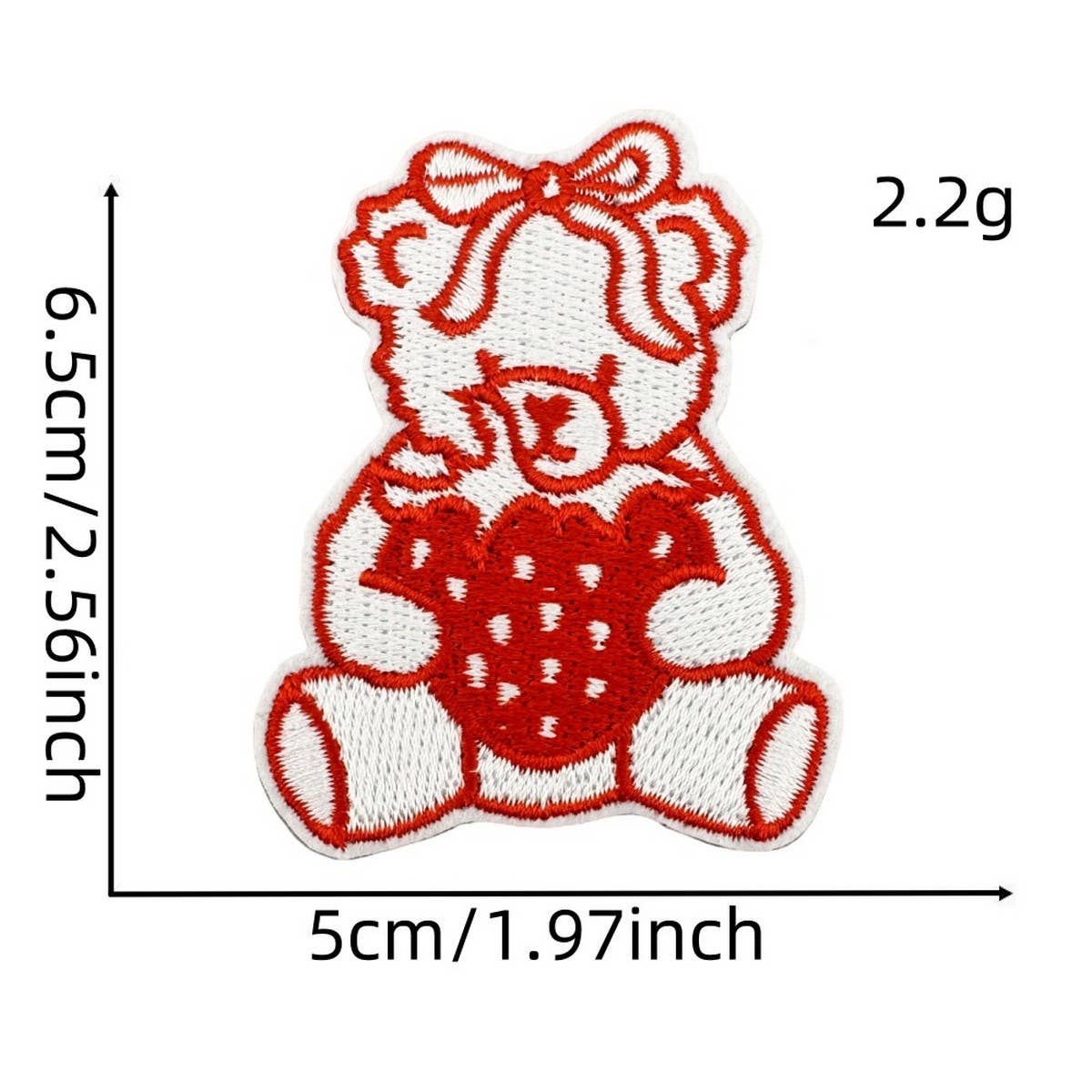 NEW PINK STRAWBERRY EMBROIDERED CLOTH PATCH