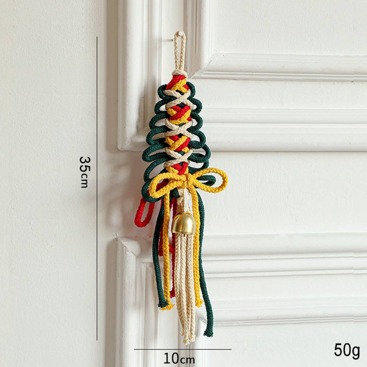 Plush Metal Bell Christmas Tree Hanging Ornament_CWMM9751