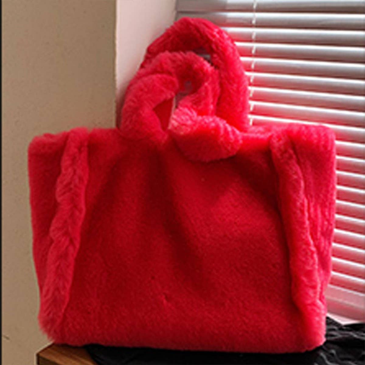 Plush Fur Handbag Women Crossbody Tote_CUAB00593