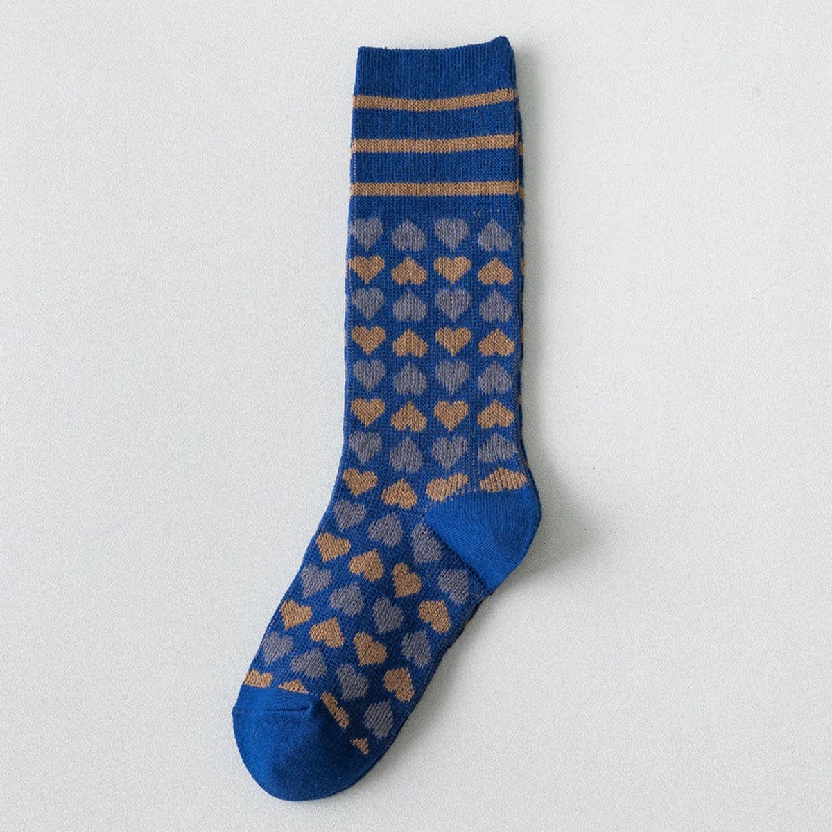 VINTAGE LOVE PRINT MID-TUBE SOCKS FOR WOMEN