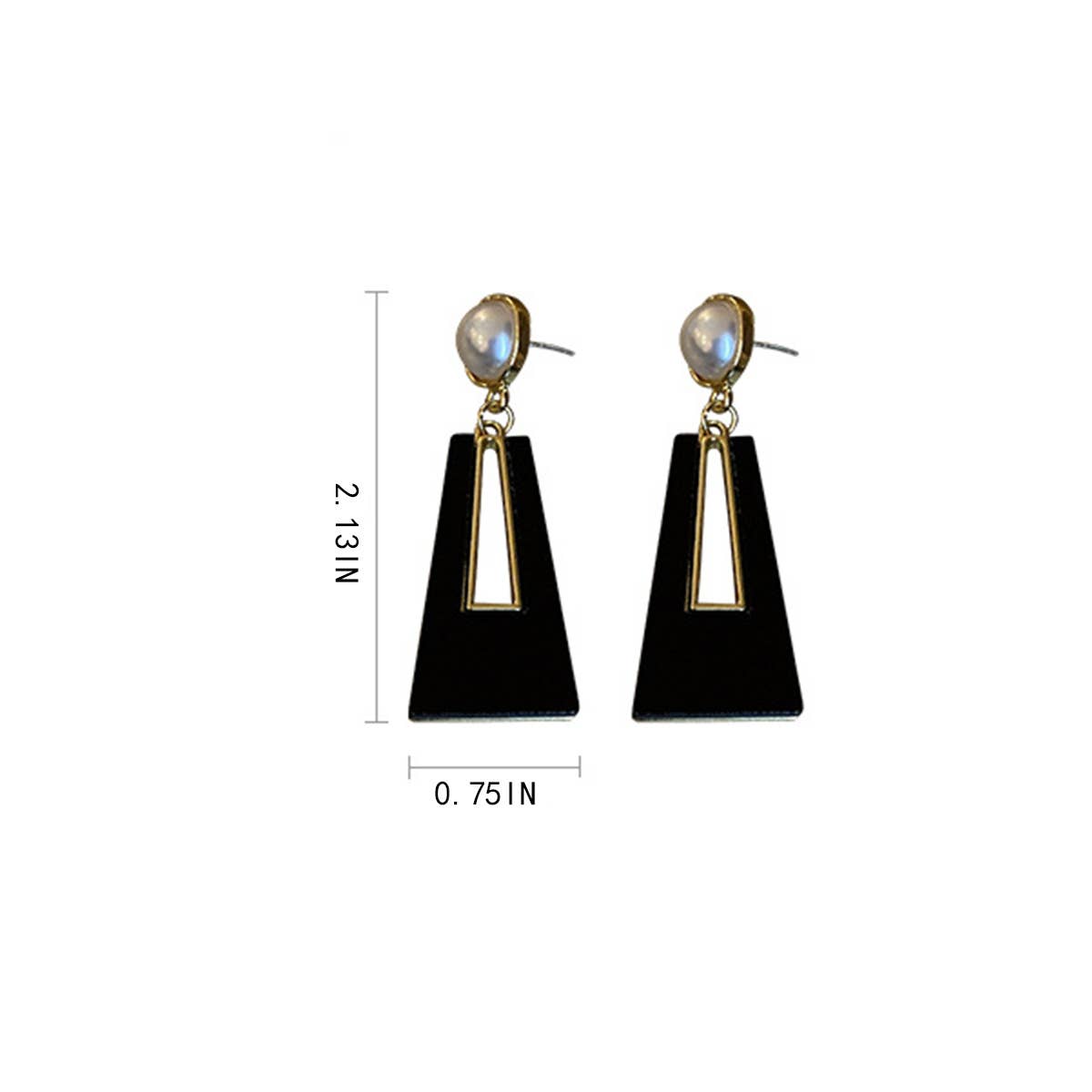 TEMPERAMENT GEOMETRIC TRAPEZOIDAL EARRINGS