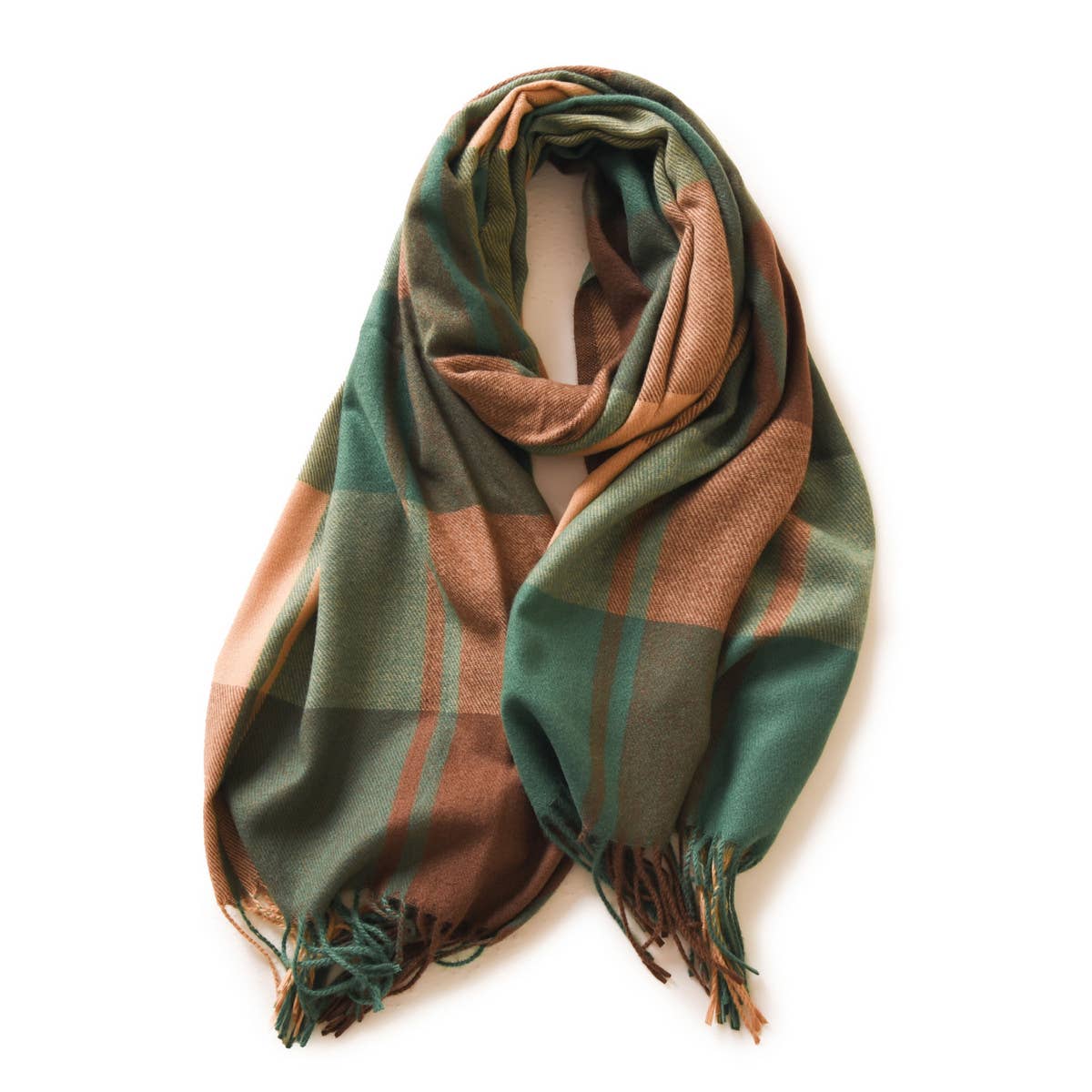 Plaid Winter Scarf ??Soft Thick Fringe Shawl 2025_CWASC0168