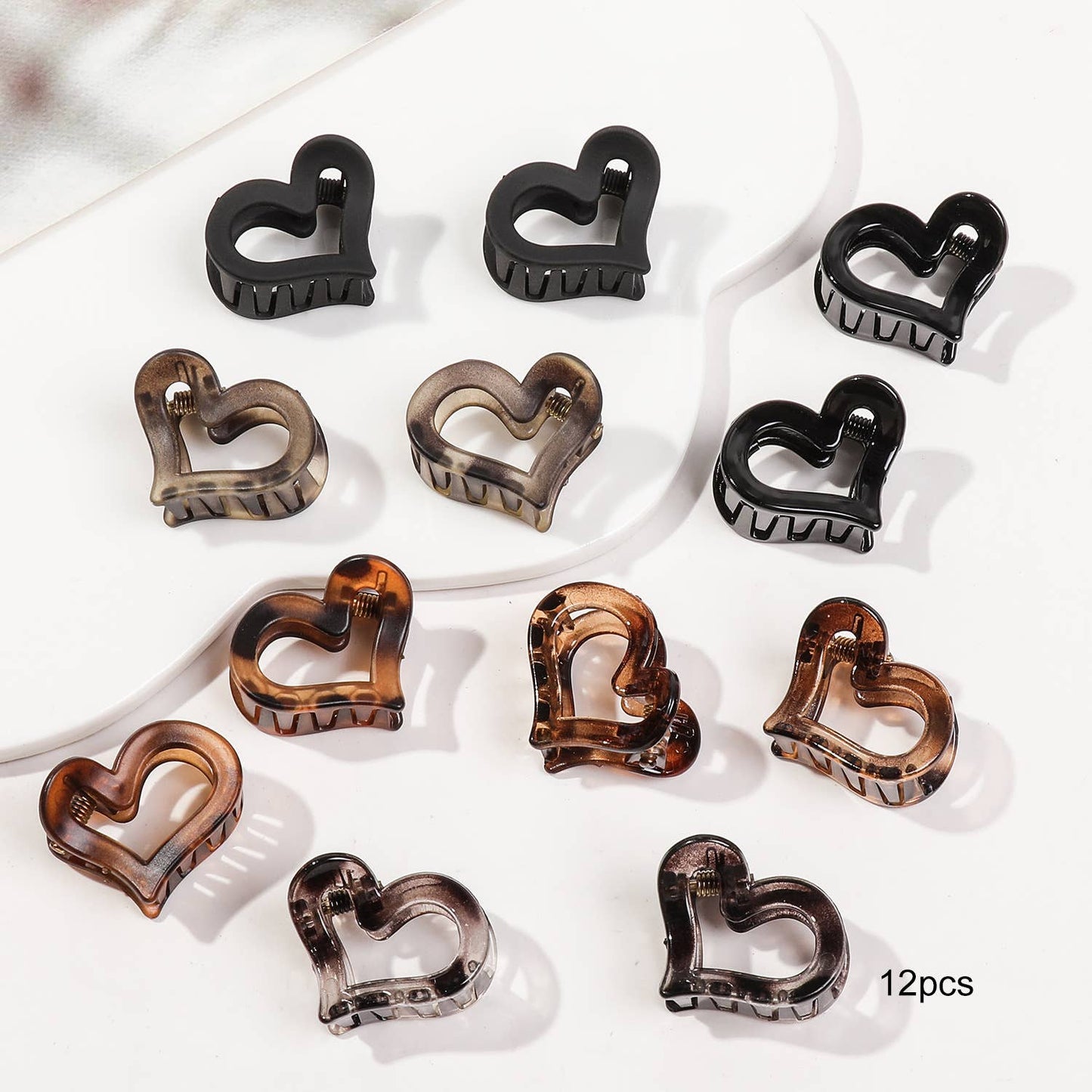 Twelve sets of high-end small hair clips