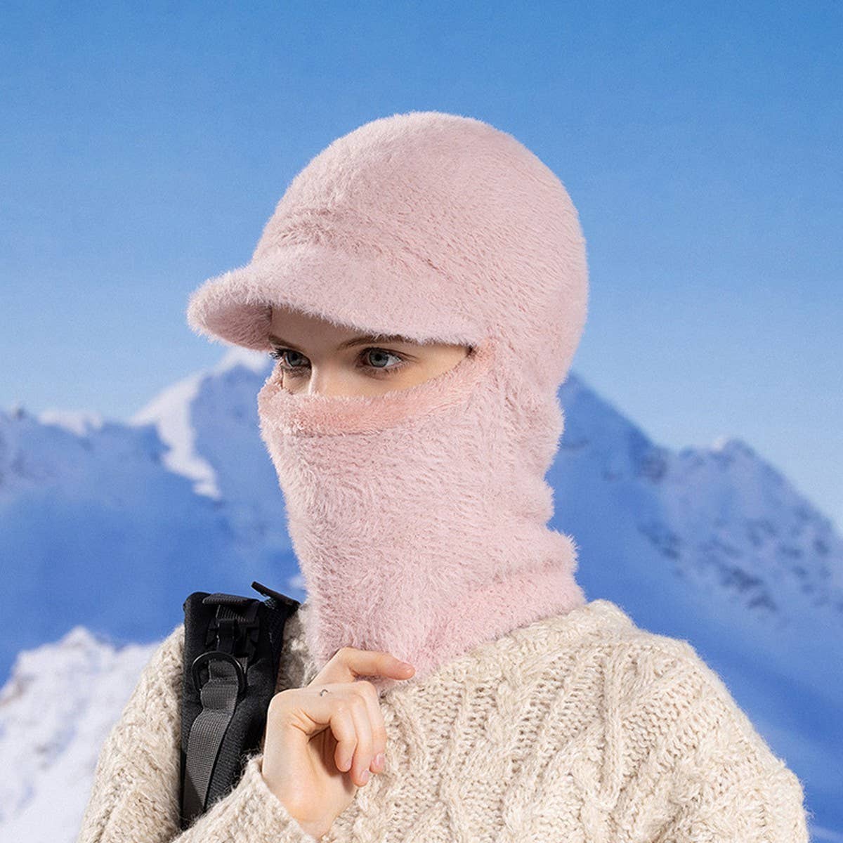 2024 NEW PLUSH HAT NECKBAND ONE-PIECE HAT_CWASC1124