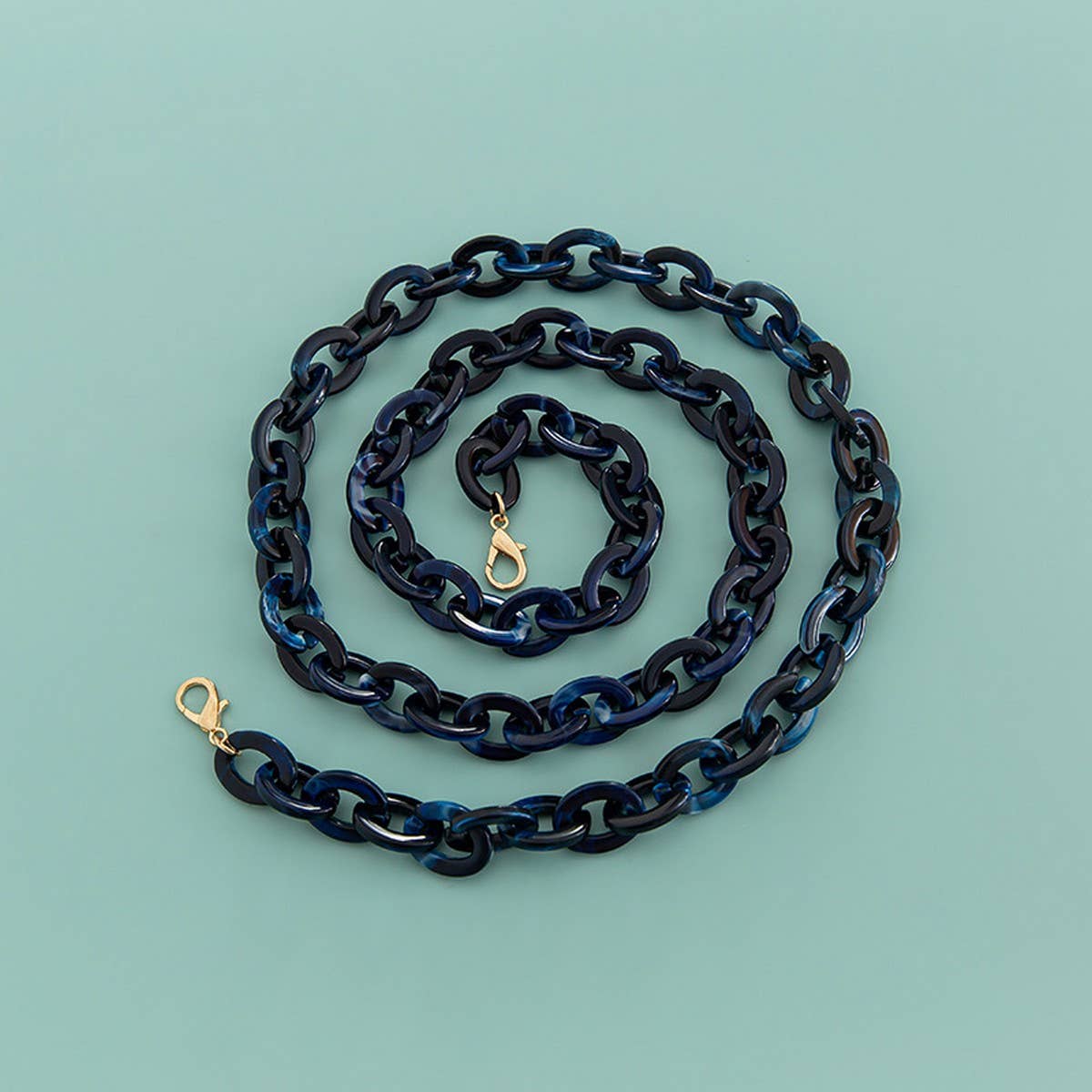 47" Oval 0.67*0.98" Acrylic Chain Bag Strap_CWMM5099