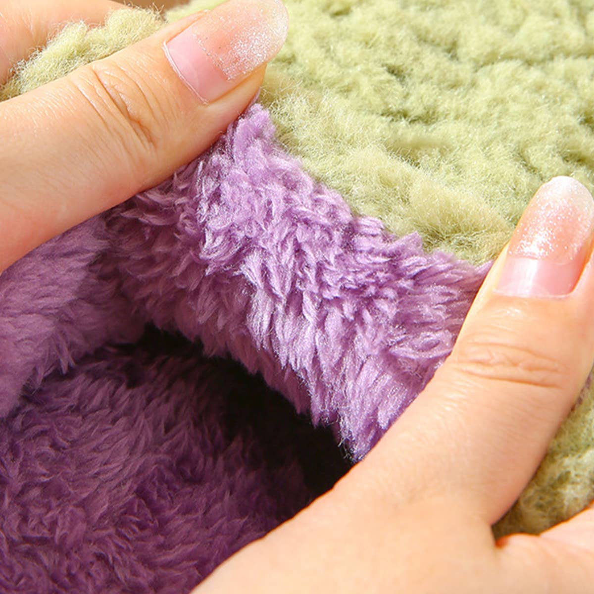 HOUSEHOLD NON-SLIP LETTER WARM COTTON SLIPPERS