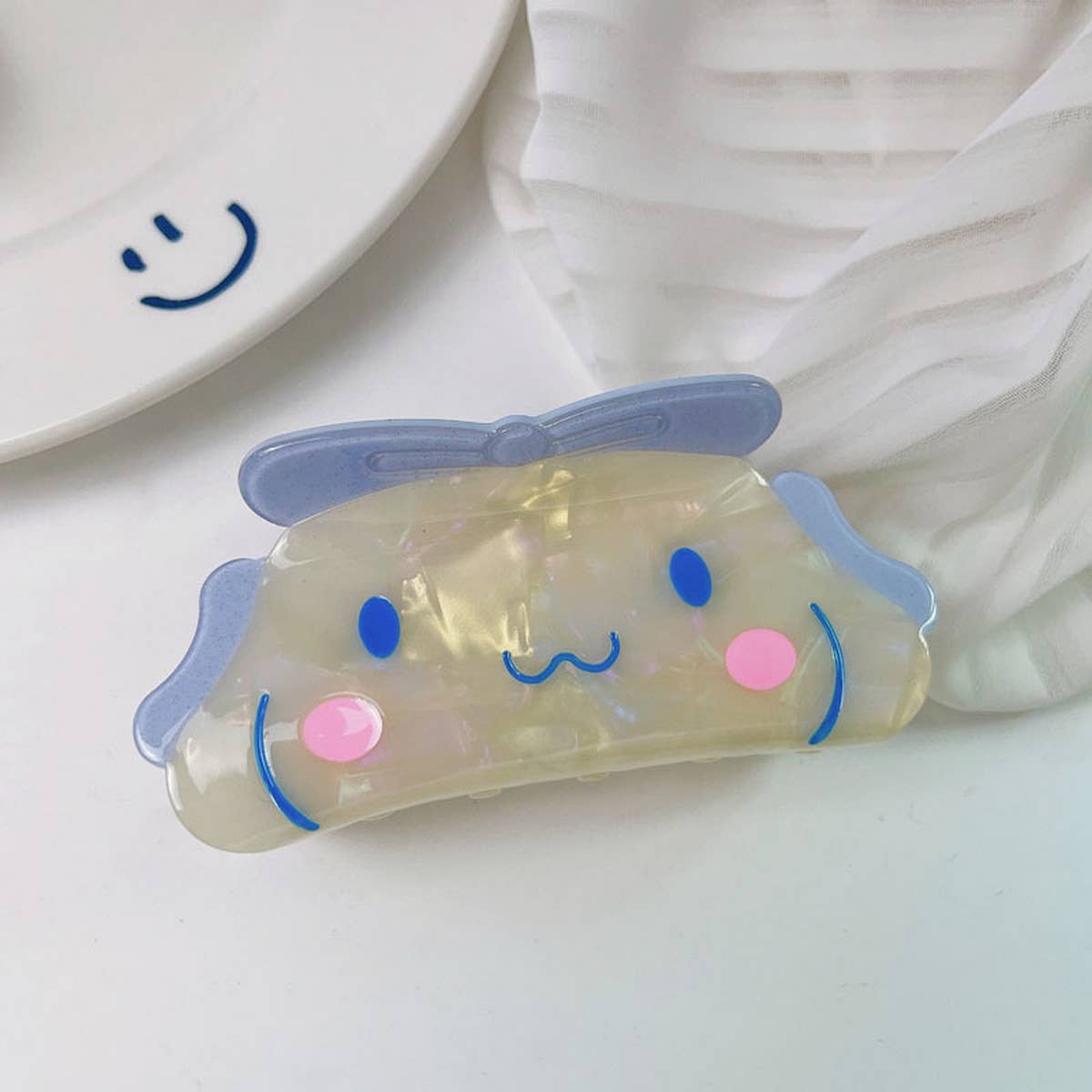 Cute cartoon cloud kitten hair claws clear girl_CWAHA1349