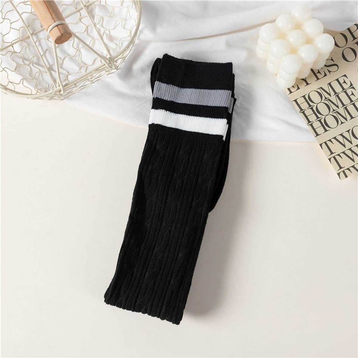 2024 NEW ALL-MATCH STRIPED KNEE-HIGH SOCKS_CWMS0654