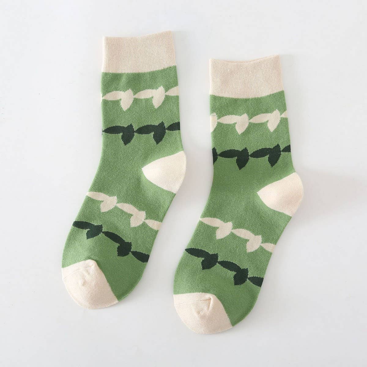 WINTER ROLLED-EDGE STRIPED SOCKS