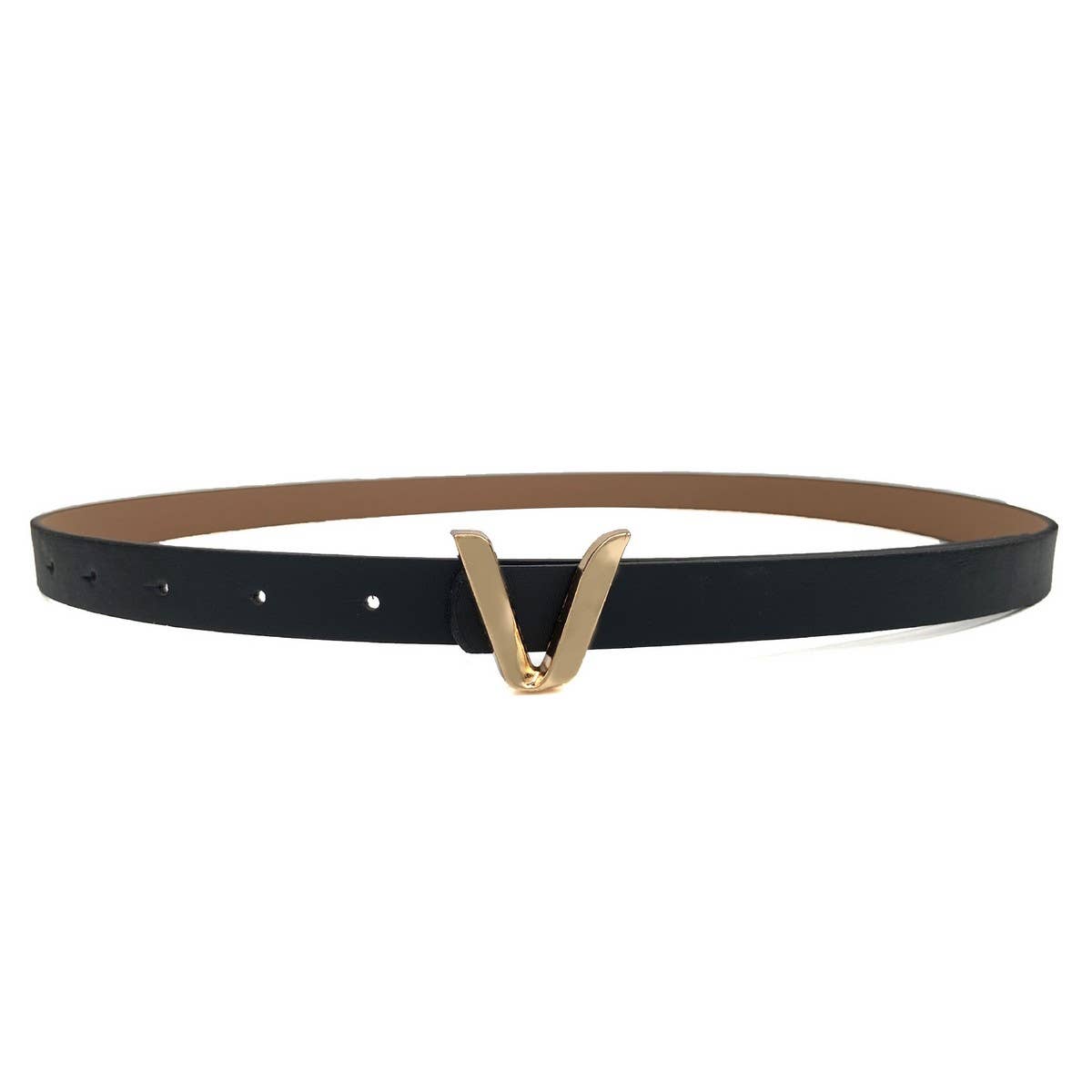HOT SALE WOMEN'S THIN BELT V-BUCKLE THIN BELT_CWABE0703