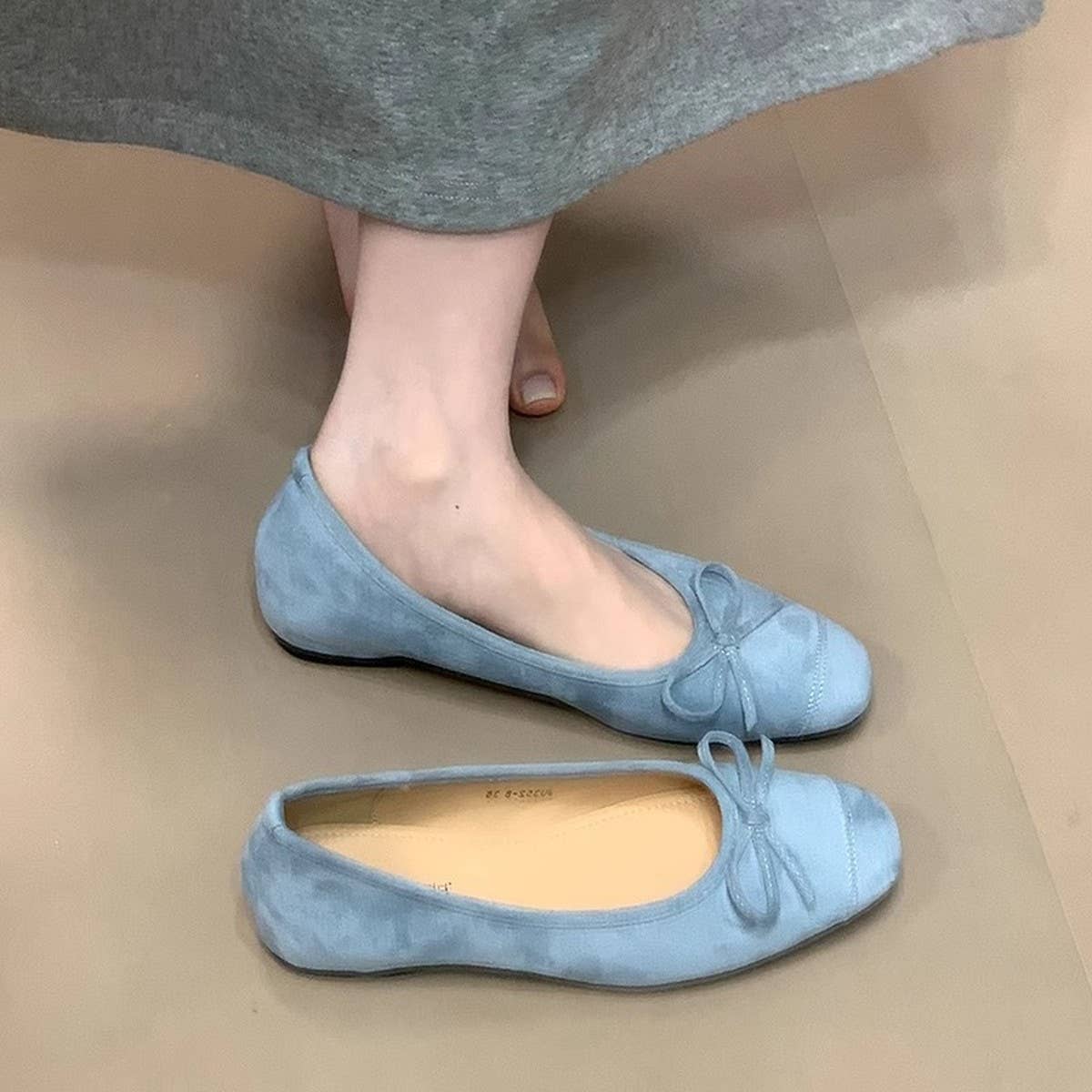 Summer Ballet Flats with Bow for Women_CWSHF0068
