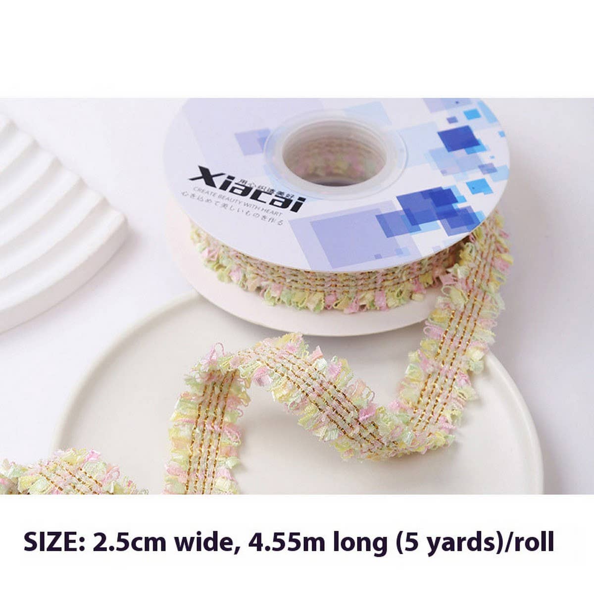 RIBBON TWEED BOUQUET FLOWER WRAP DIY RIBBON