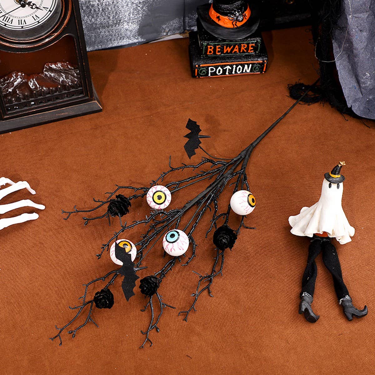 Halloween Bat Eye Floral Stem Decoration_CWMM9868