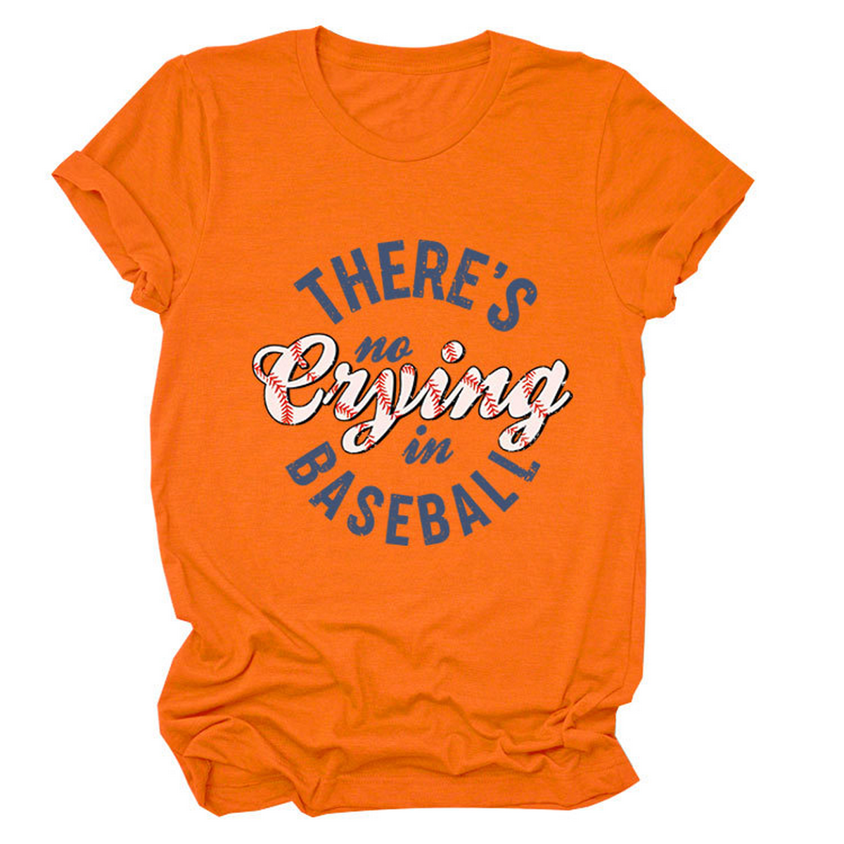 Women?™s ?œNo Crying in Baseball??Graphic Teep_CWTTSL0481