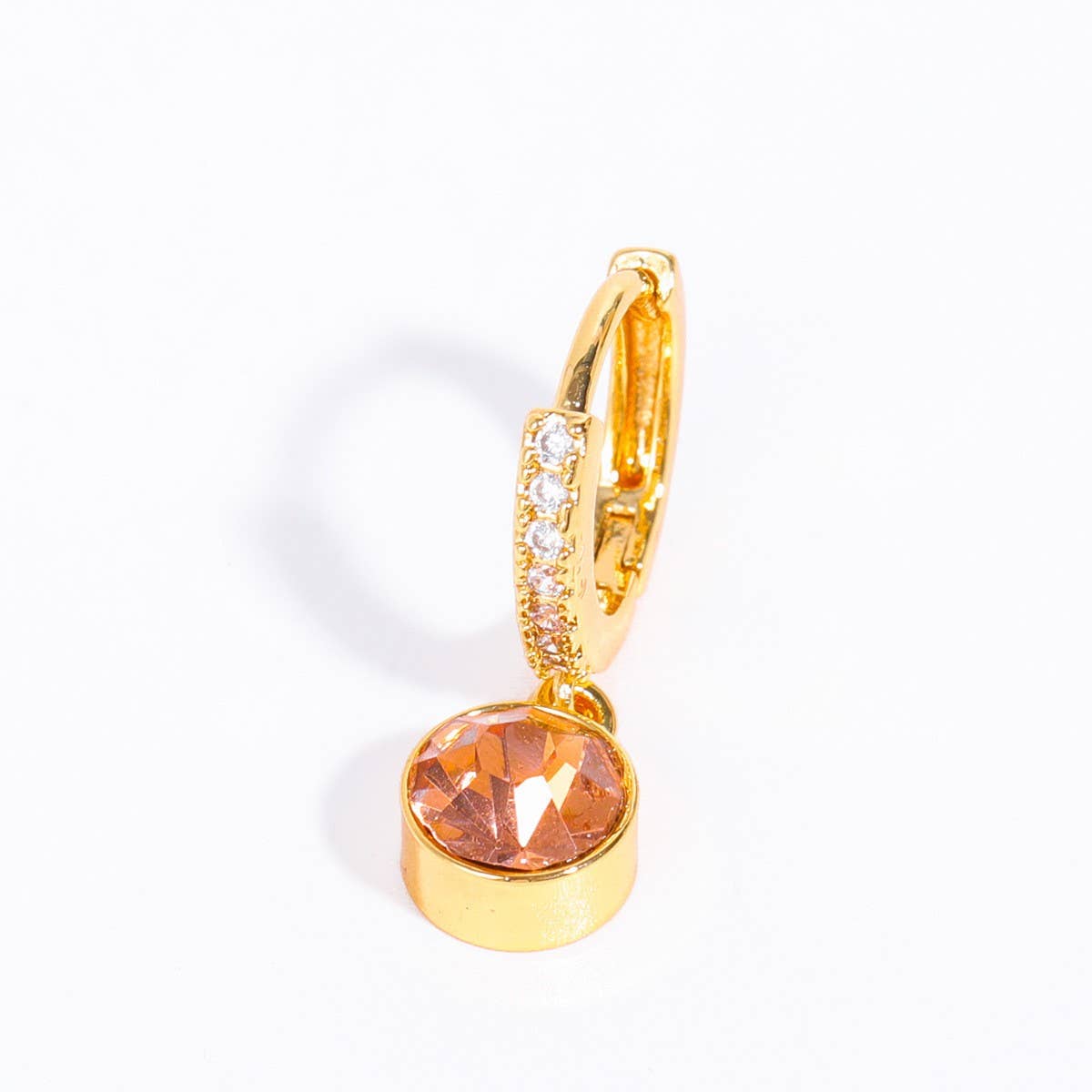 December Birthstone Diamond Zircon Stud Earrings