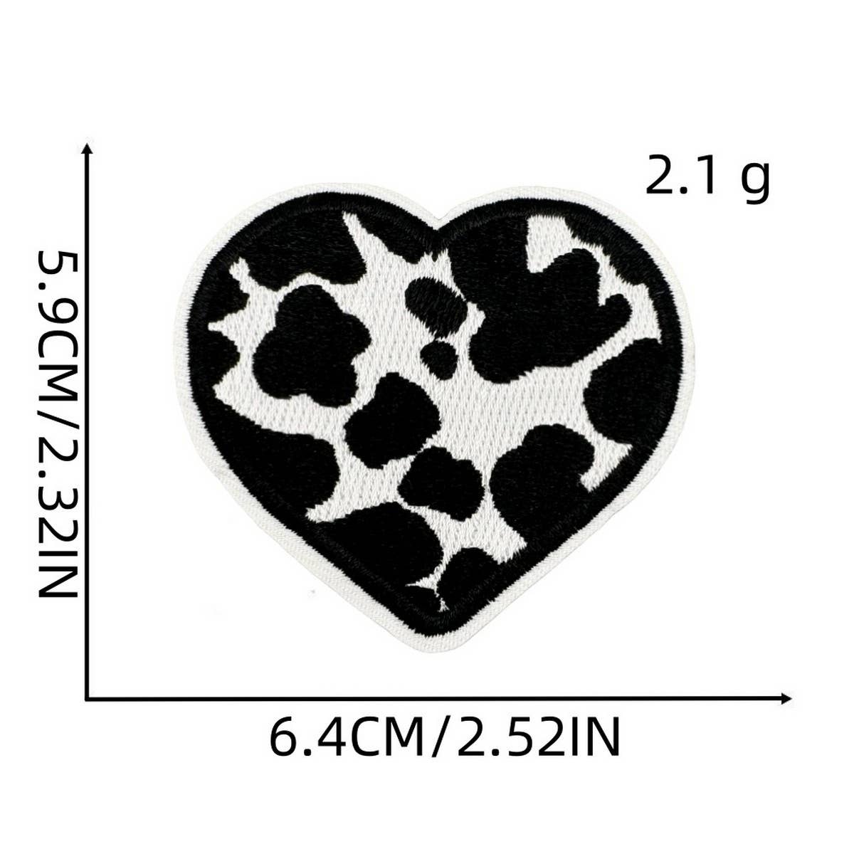 CARTOON COW CUTE EMBROIDERED PATCH_CWMM4064