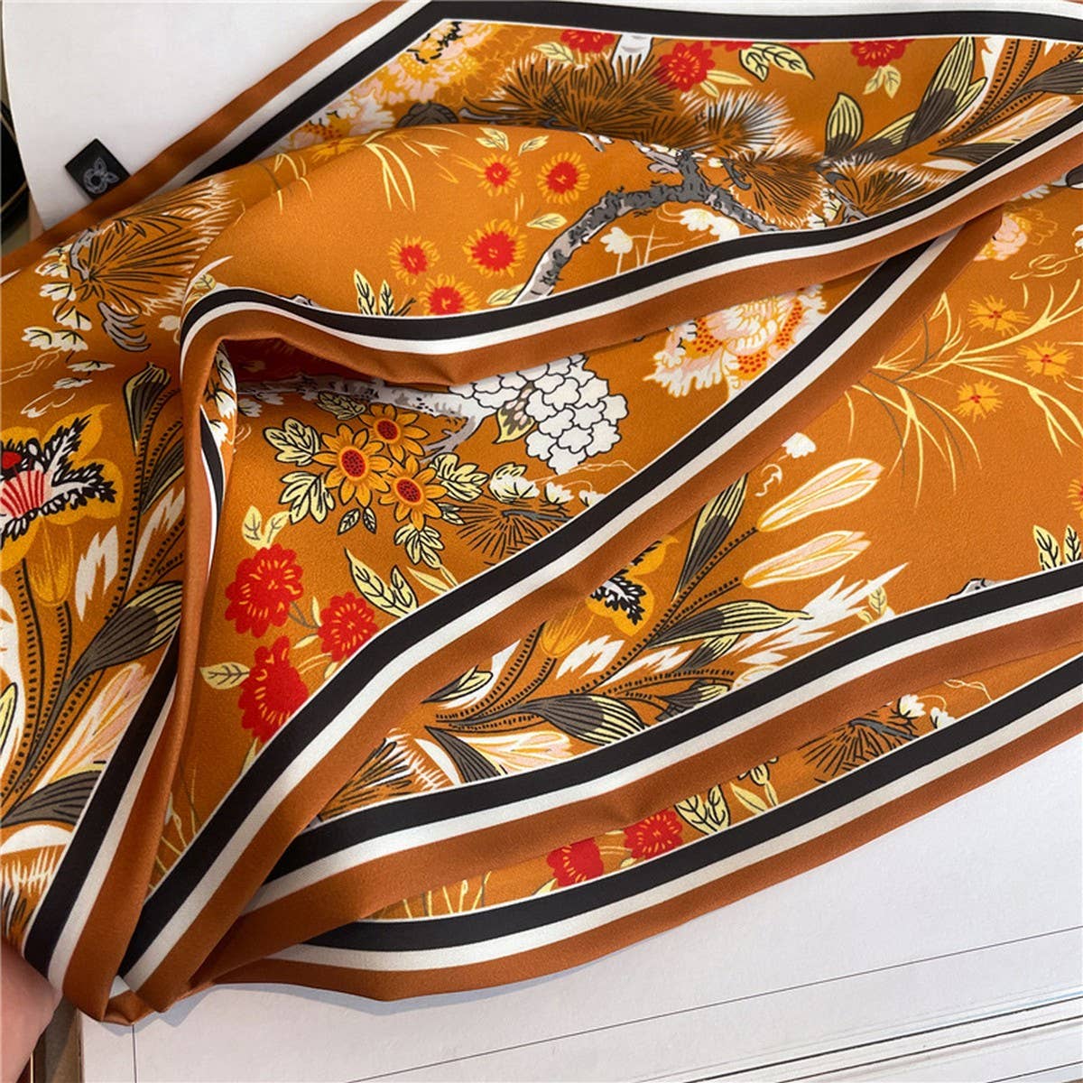 TEMPERAMENT THIN NARROW RIBBON HEAD SCARF