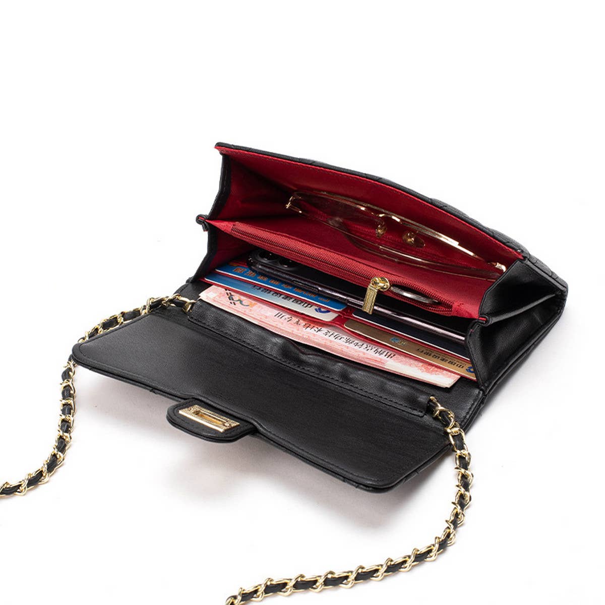 FASHIONABLE DIAMOND CHAIN CROSSBODY BAG_CWAB1635