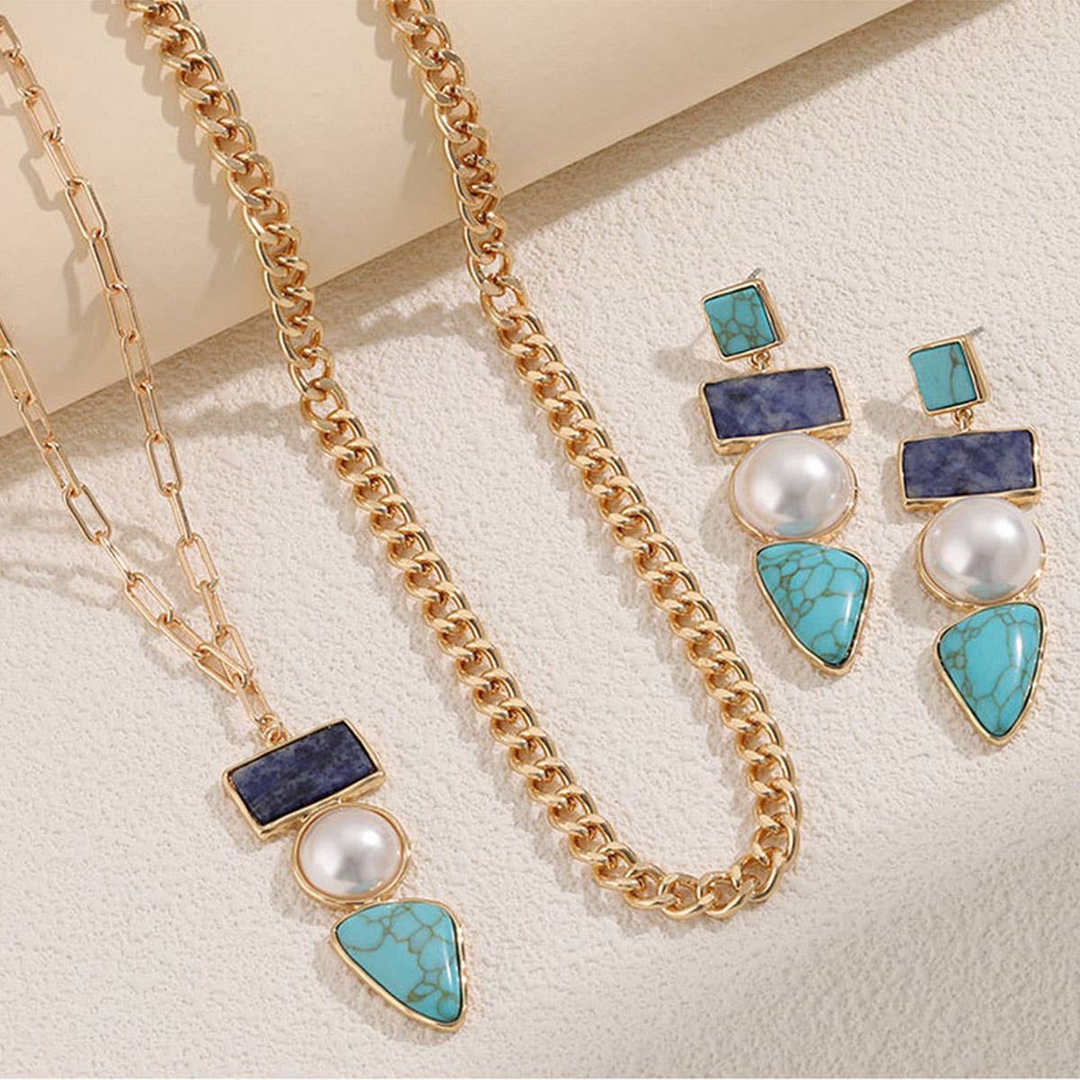 NEW FASHION STACKING NECKLACE SET FOR WOMEN