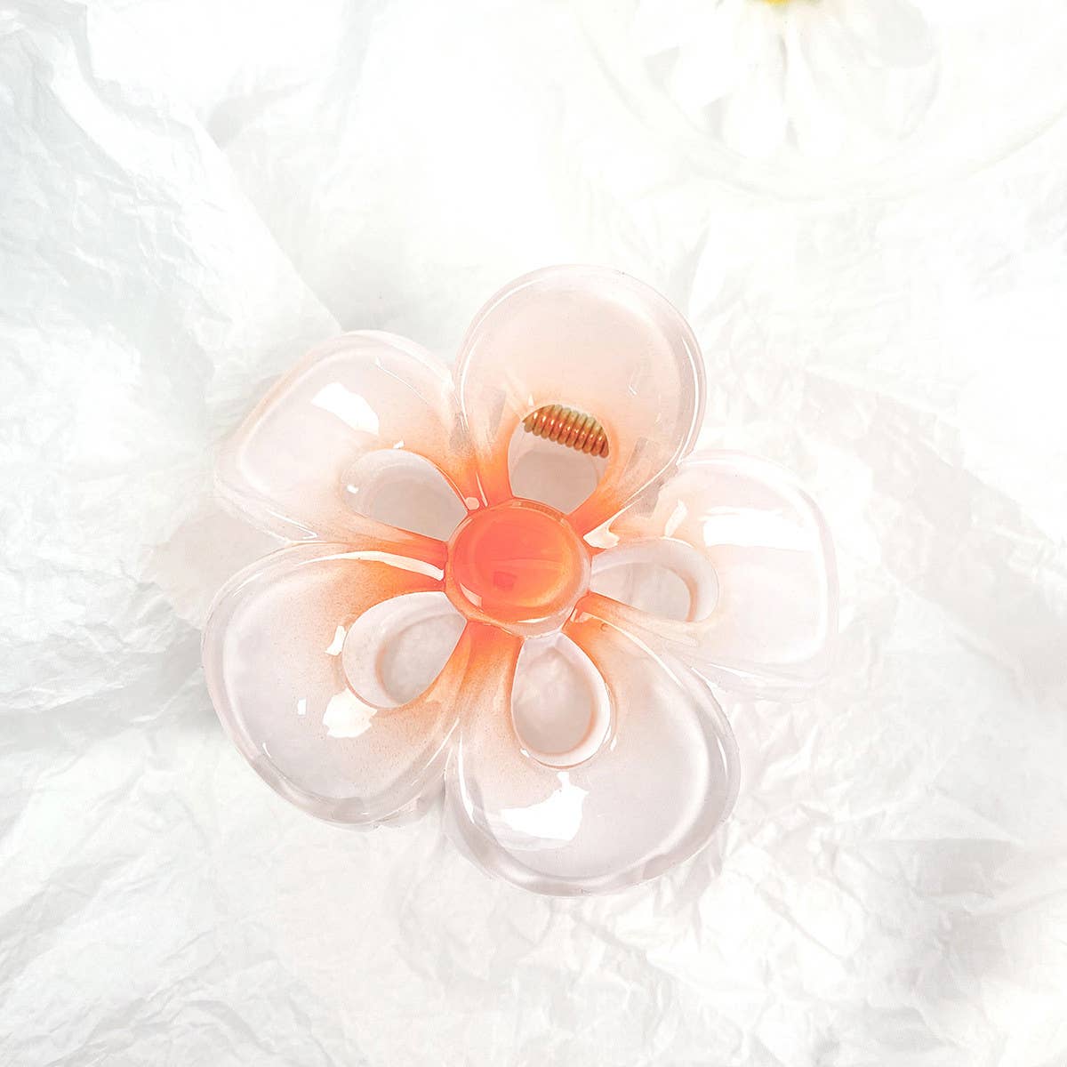 Colorful Plumeria Hair Claw - Sweet Floral Clip_CWAHA1010