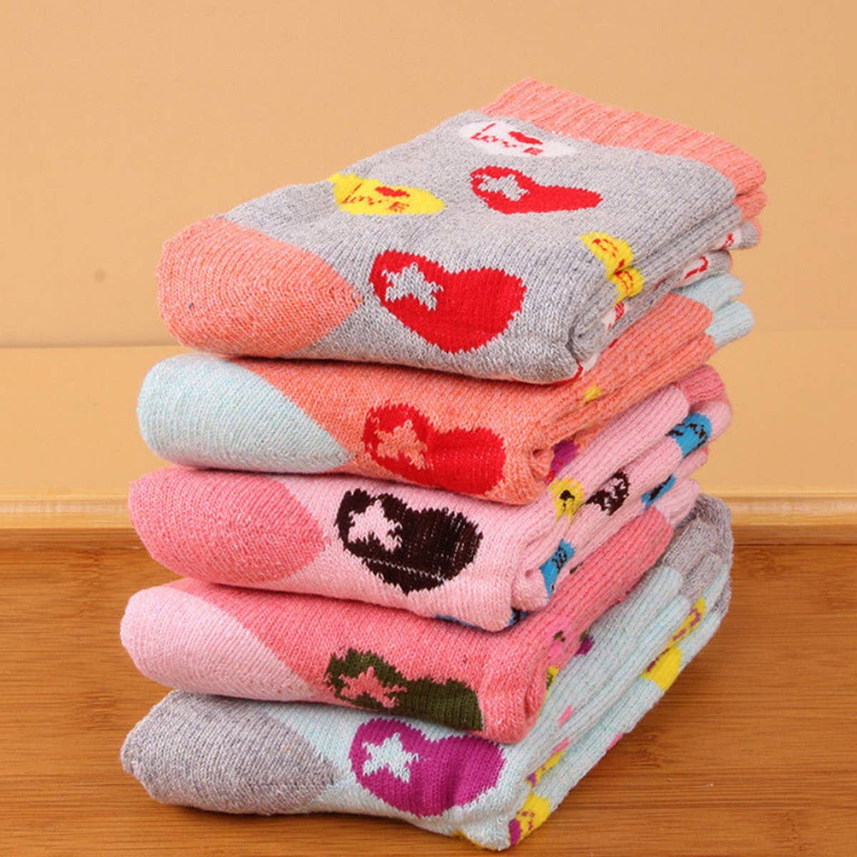 2024 NEW LOVE DEER RABBIT 5 PAIRS SOCKS_CWMS0700