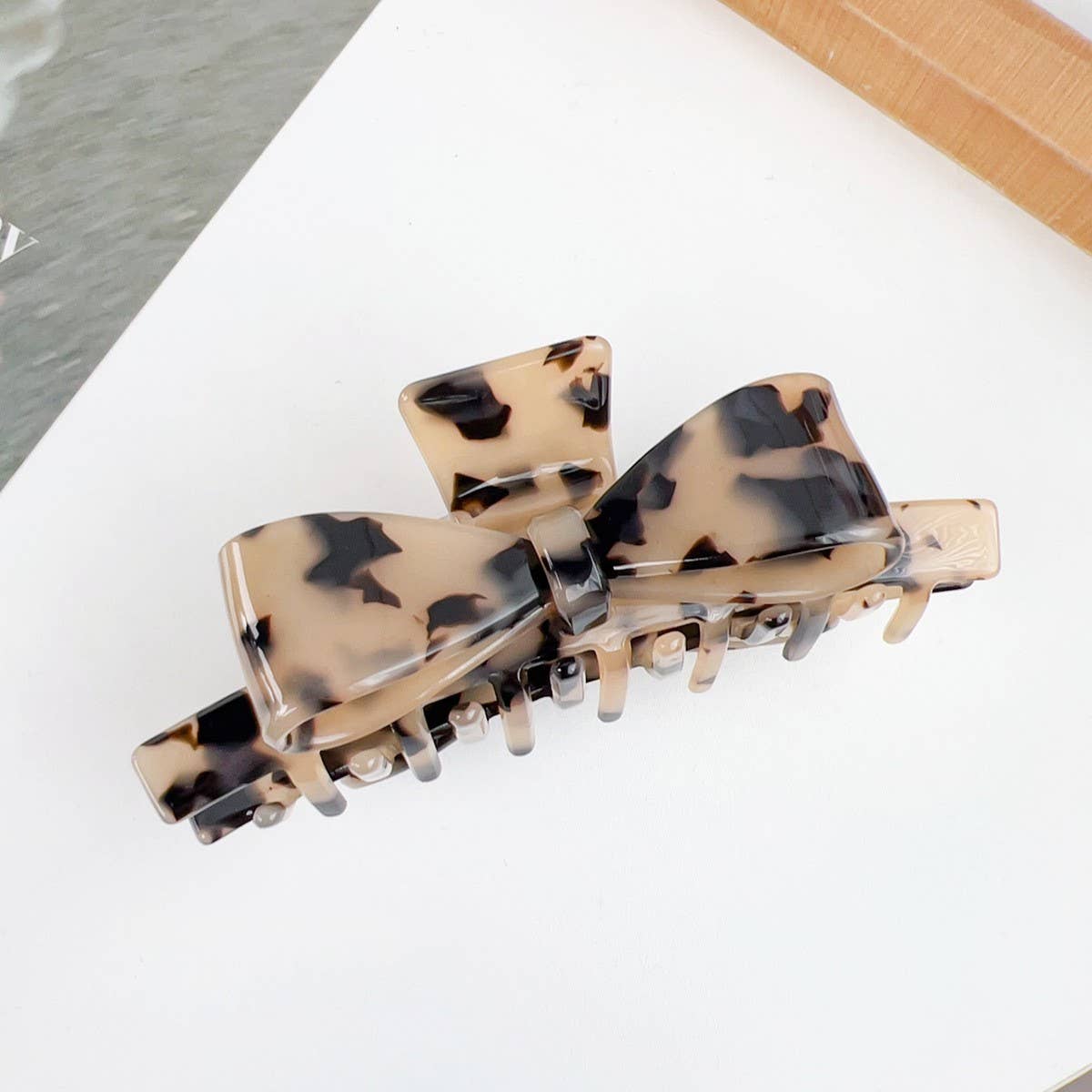 Vintage Acetate Hair Claw - Bowknot Elegant Clip_CWAHA1504