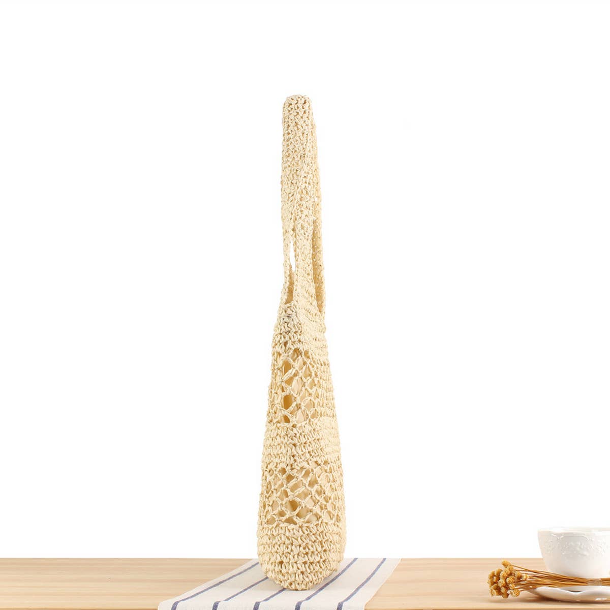 HOLLOW PAPER ROPE LARGE CAPACITY STRAW BAG_CWAB2011