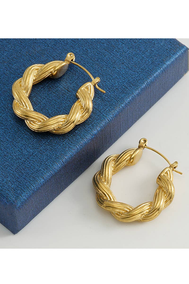 18K GOLD PLATED STAINLESS STEEL EARRINGS_CWAJE0375
