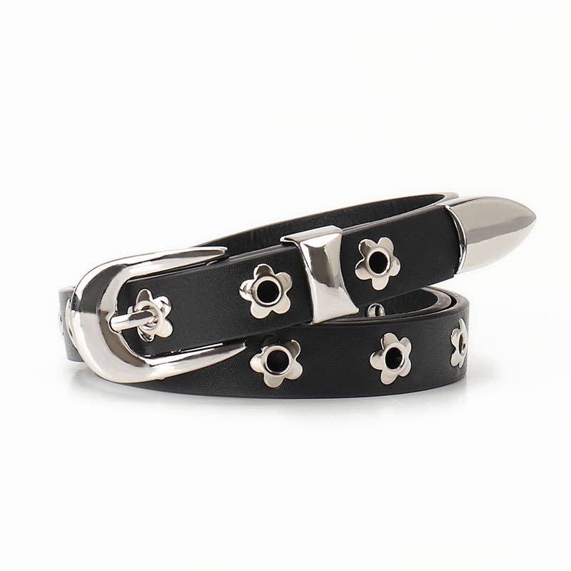 Punk-style retro high-end air-eyed women's belt