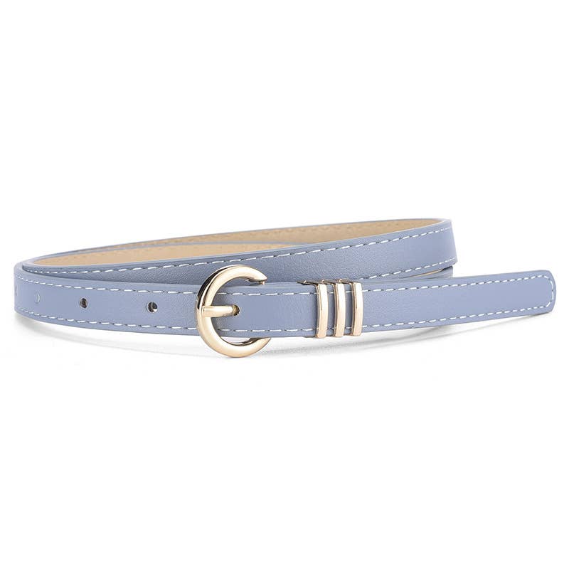 VINTAGE LEATHER SKINNY WOMEN'S BELT
