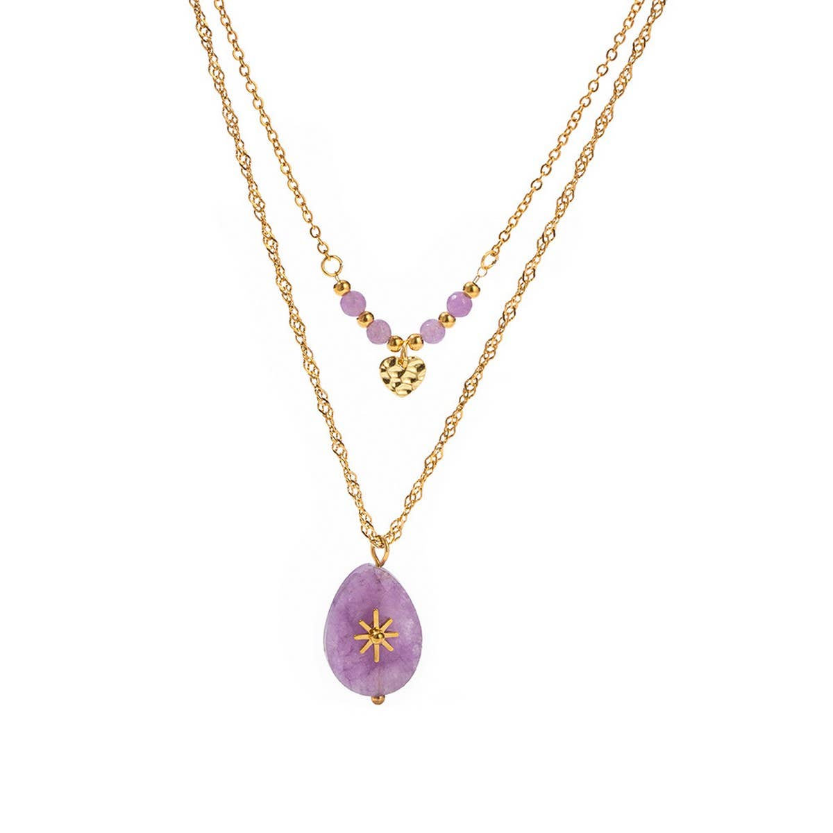 NICHE RETRO DOUBLE-LAYERED CLAVICLE CHAIN_CWAJE1431