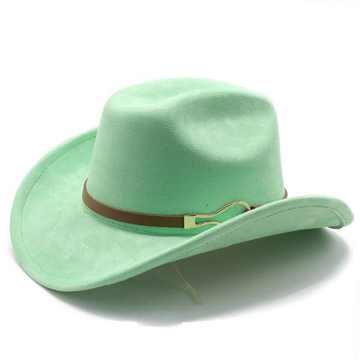 Belt Buckle Western Cowboy Hat Adjustable Brim_CWAH2532