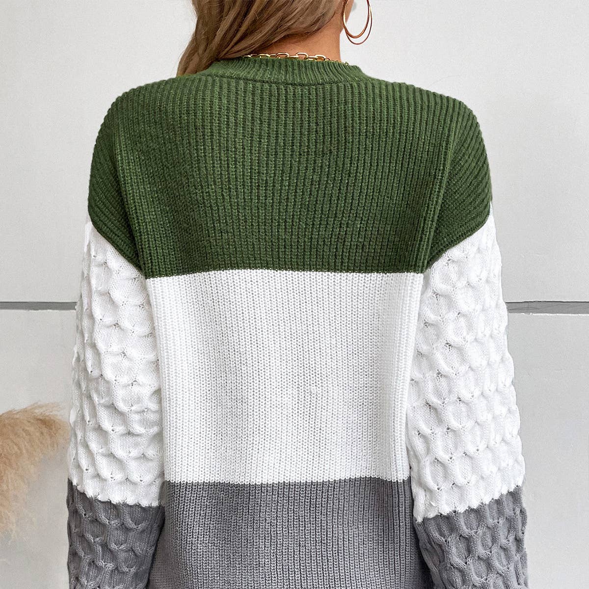 Floral pullover with matching sleeves