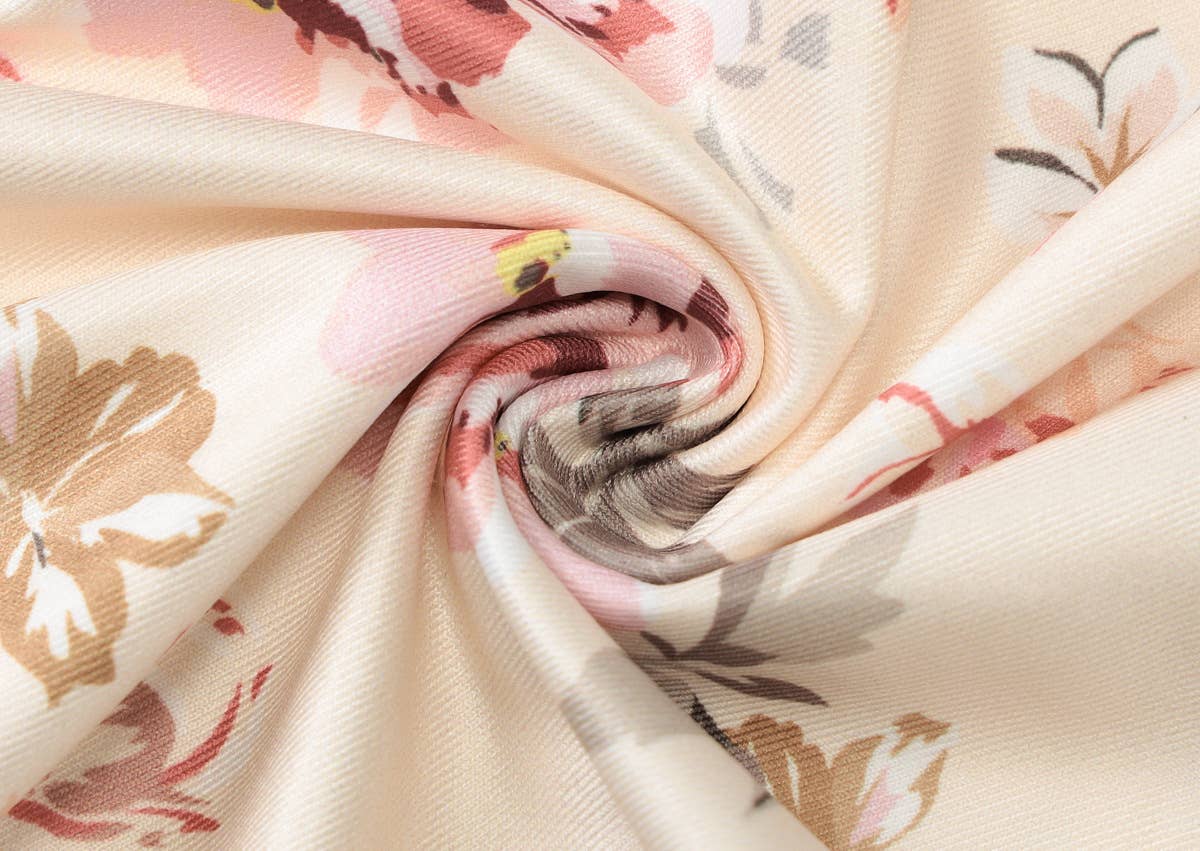 Floral U-Neck Slit Spaghetti Strap Dress