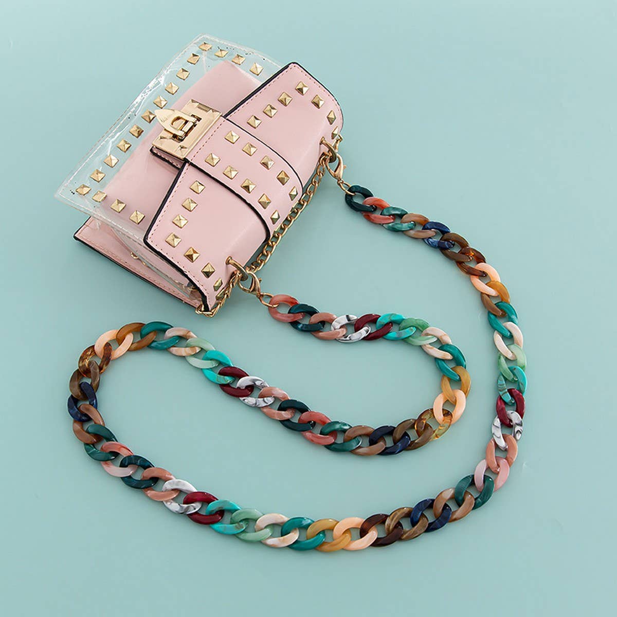 47.24"Mixed-Color Bag Chain,Phone Case Strap_CWMM5091