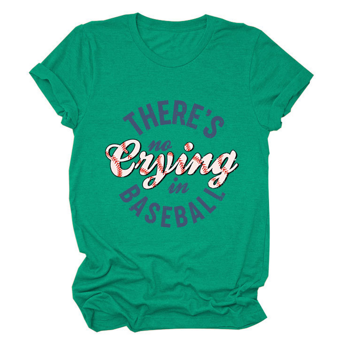 Women?™s ?œNo Crying in Baseball??Graphic Teep_CWTTSL0481