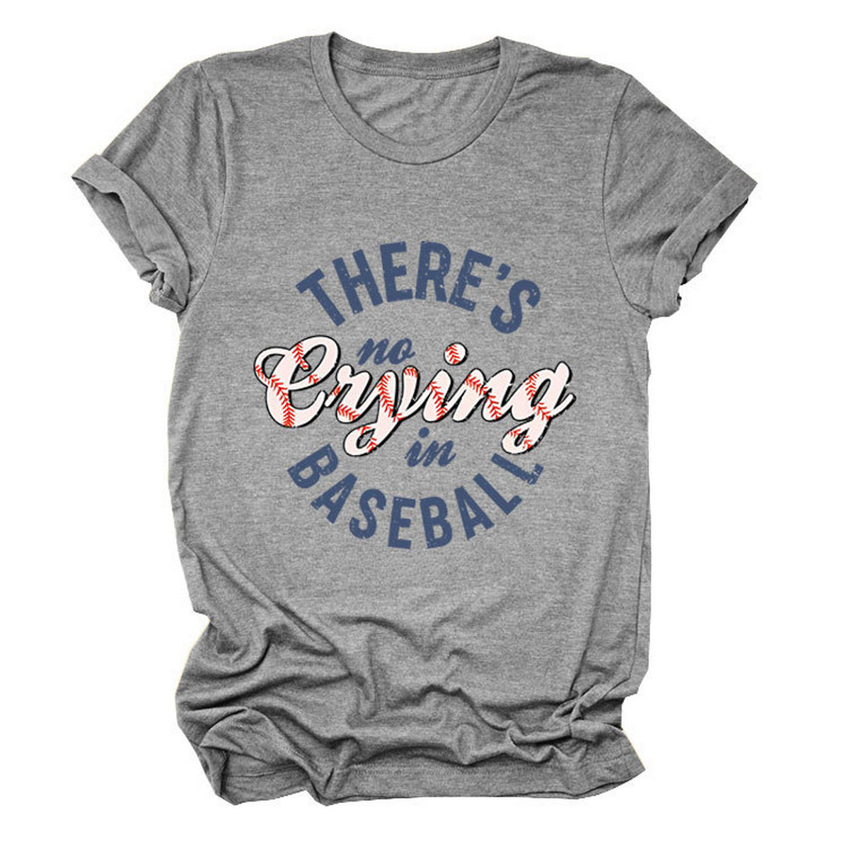 Women?™s ?œNo Crying in Baseball??Graphic Teep_CWTTSL0481