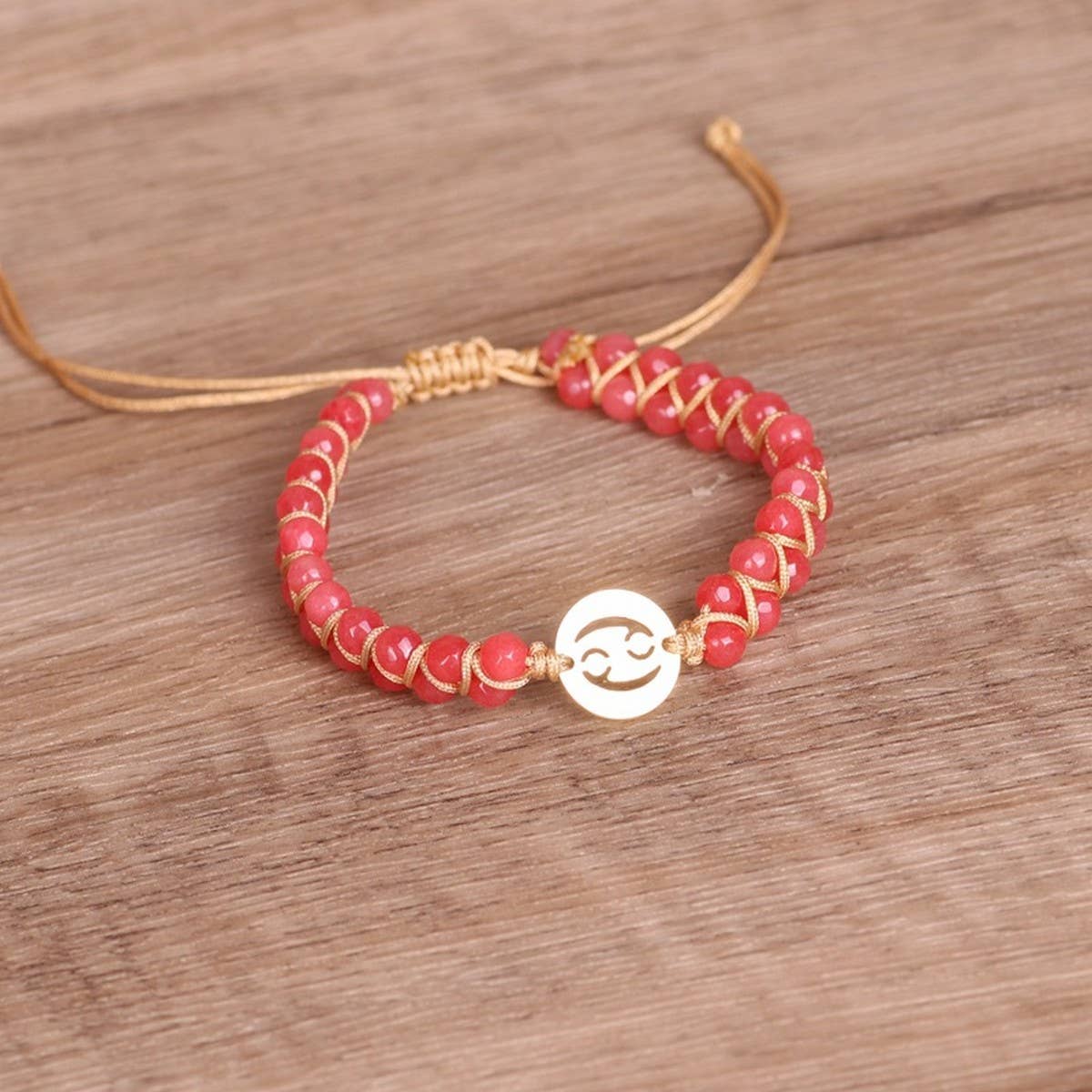 CONSTELLATIONS 4MM STONE BEADS BRAIDED BRACELETS