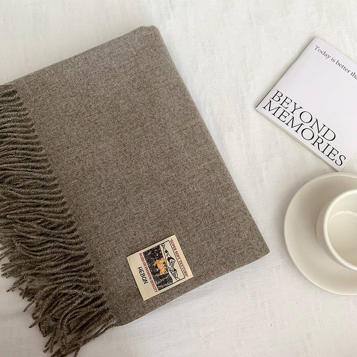 Solid Color Faux Cashmere Scarf -Winter Wrap_CWASC2303
