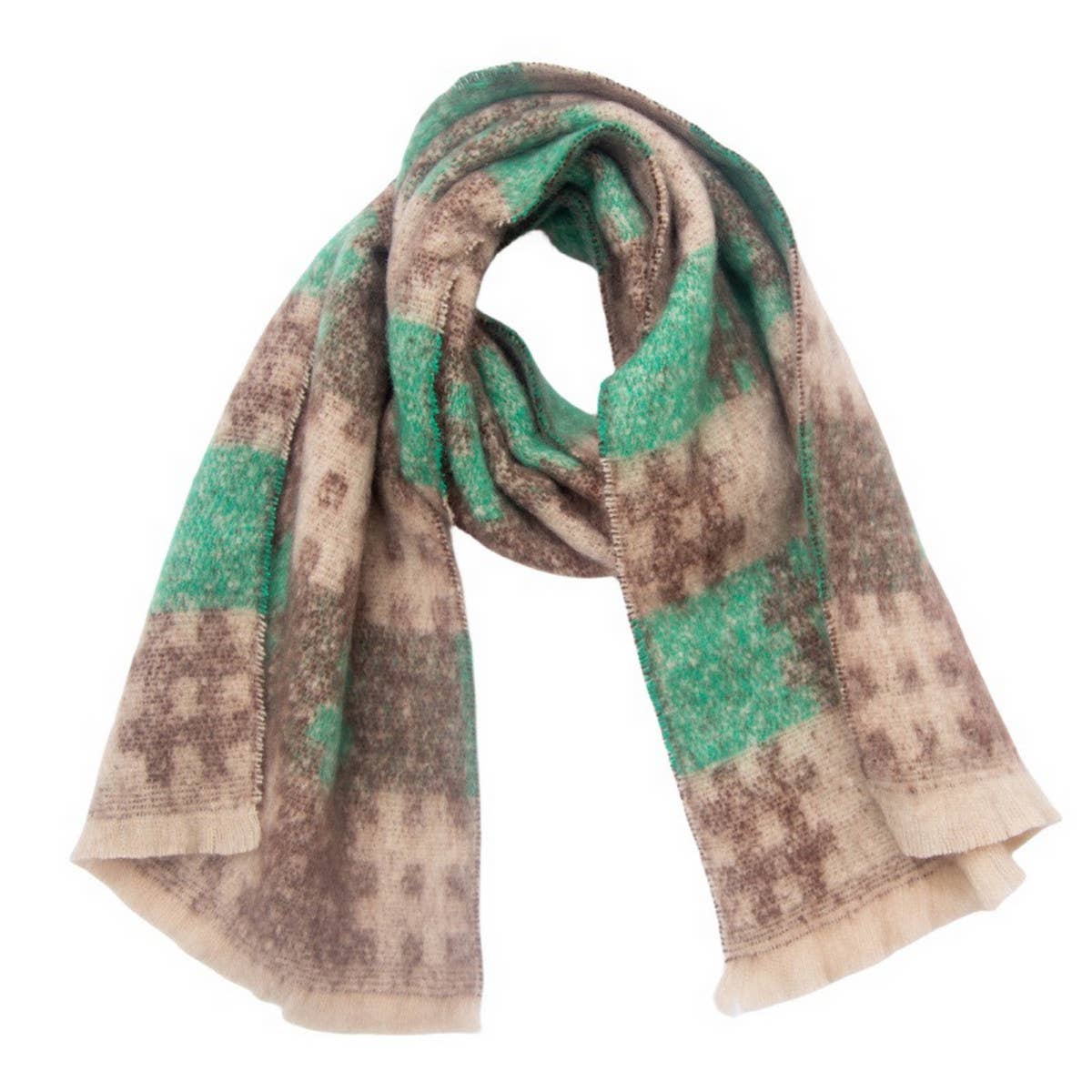 Circle Yarn Jacquard Scarf ? Unisex Winter Wrap