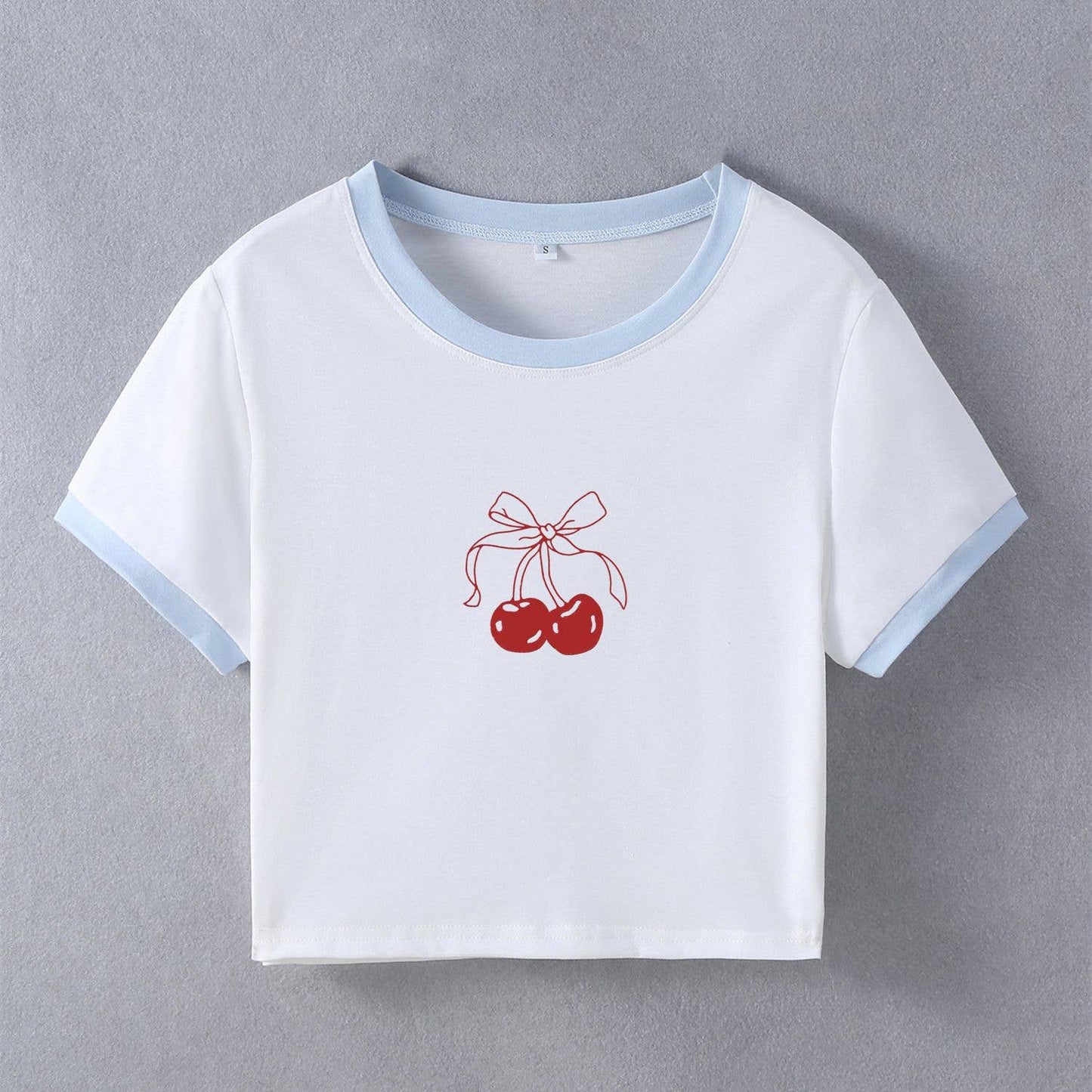 Y2K sexy slim fit short sleeve crop top tee