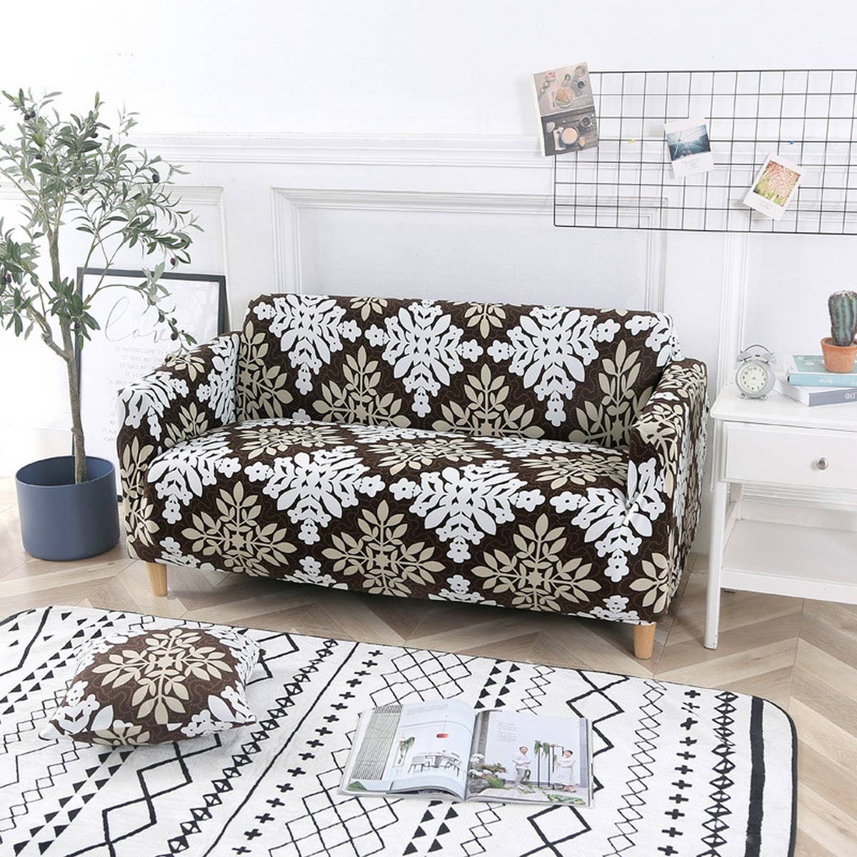Milk Silk Sofa Cover, Stretch & Full Wrap