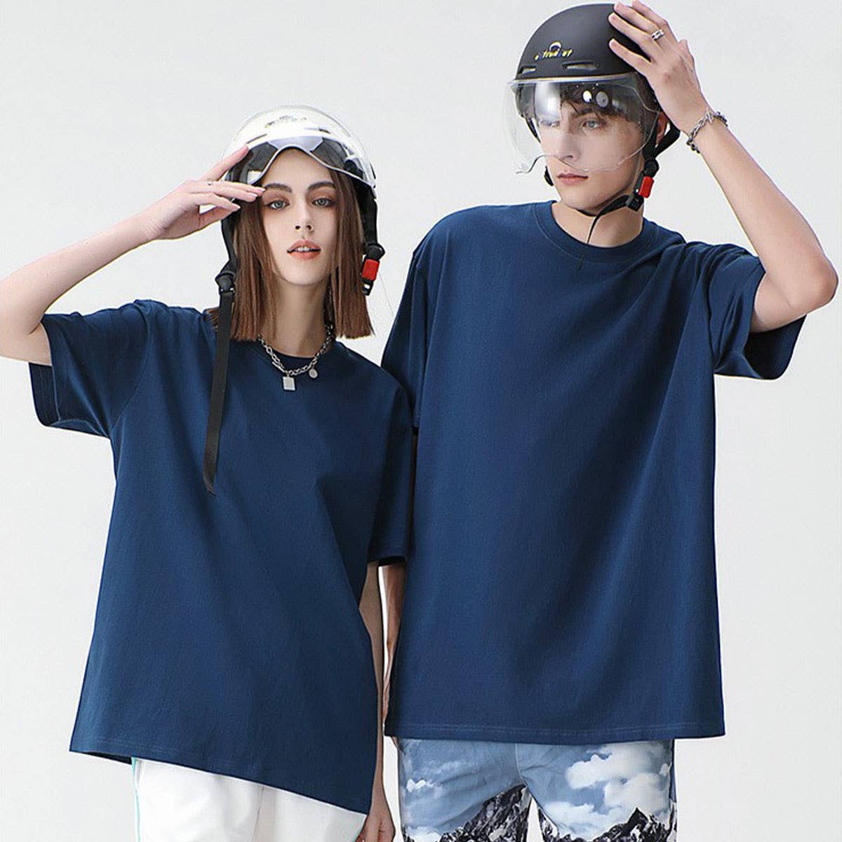230g Heavyweight Combed Cotton T-Shirt – Blank & Oversized