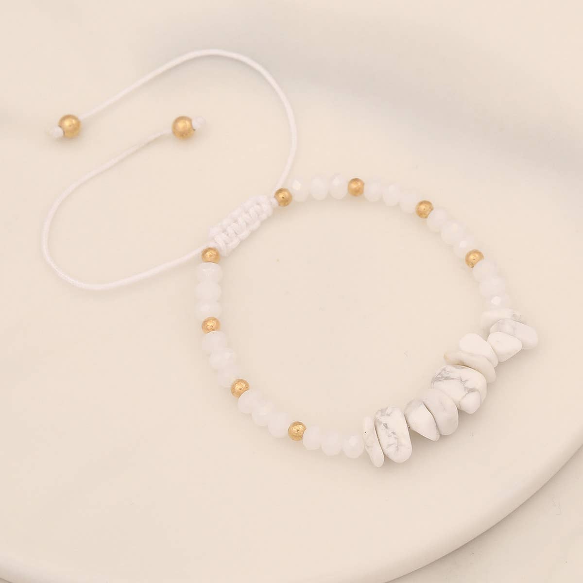HAND-WOVEN NATURAL STONE BRACELET