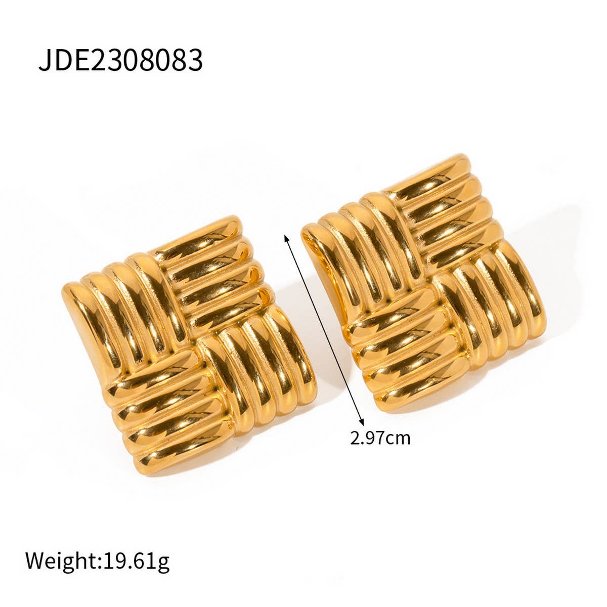 GOLD FLOWER JEWELRY LIGHT LUXURY VERSATILE EARRINGS