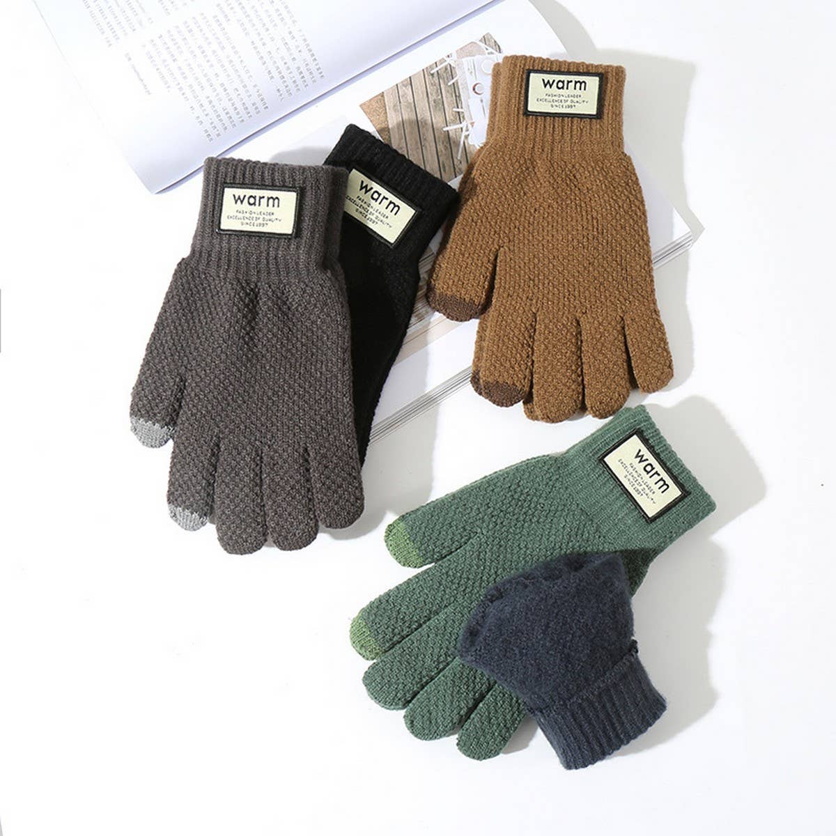 CYCLING WARM MEN'S WINDPROOF TOUCH SCREEN GLOVES_CWAG0148