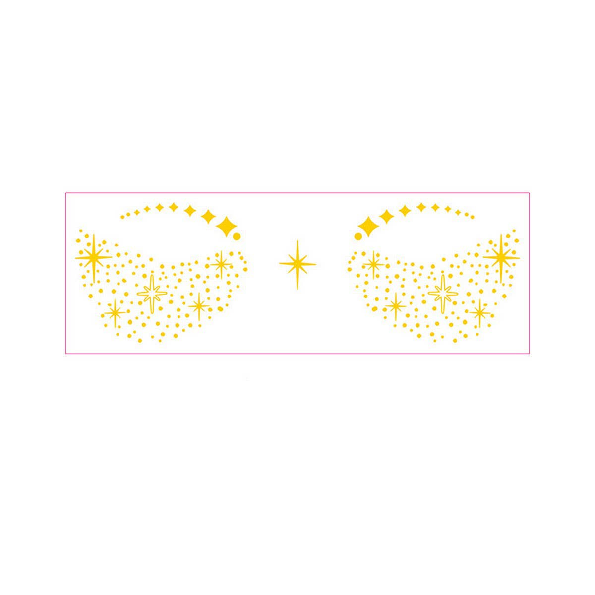 Gold Foil Freckle Tattoos for Makeup Looks