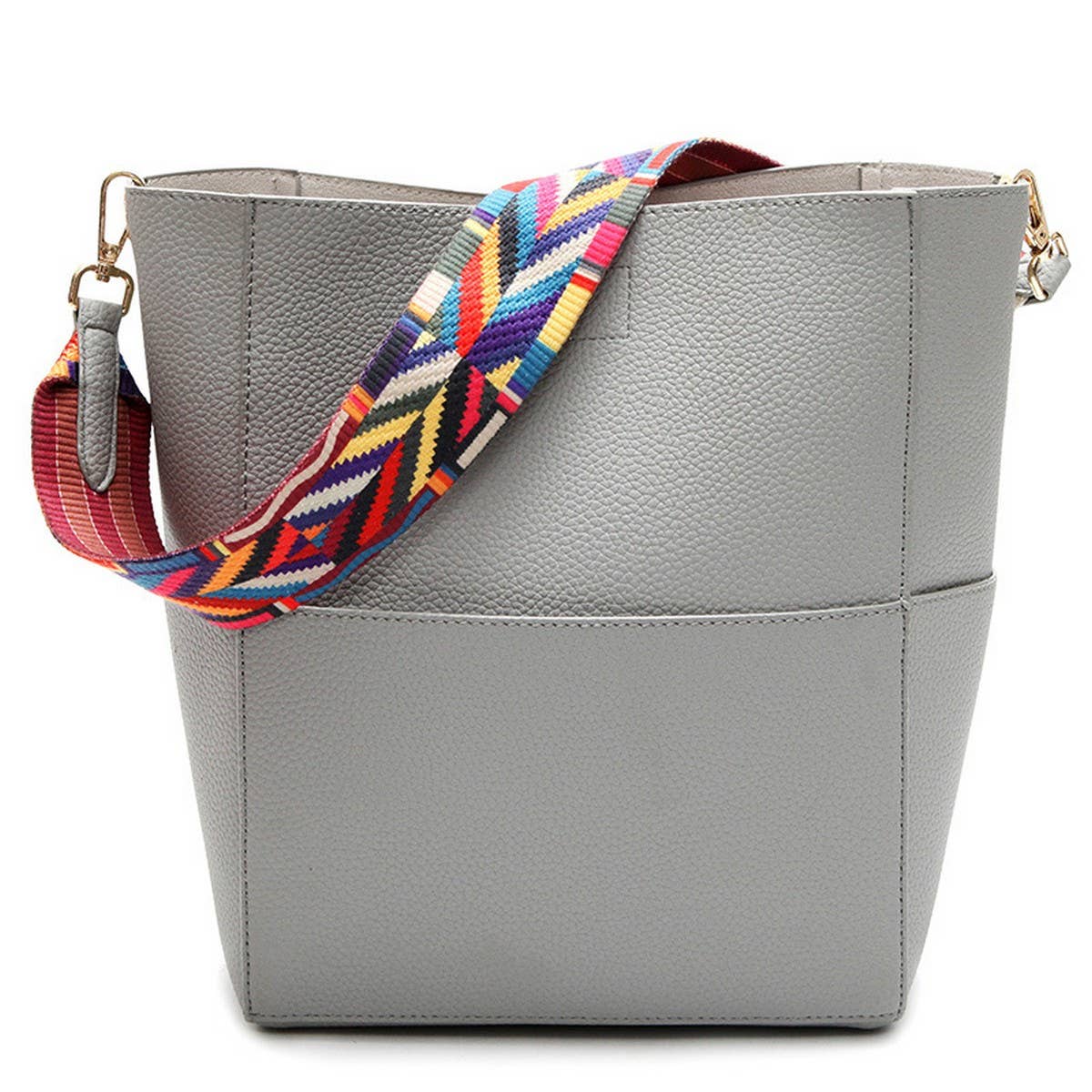 LITCHI PATTERNED LARGE CAPACITY HANDBAG_CWAB1383